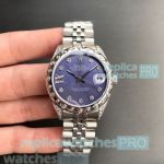 Replica Rolex Datejust Silver Stainless Steel Ladies Watch